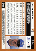 Carlos Beltran 2002 Topps Series Mint Card #201

