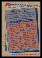 Mike Schmidt 1982 Topps Kmart 20th Anniversary Series Mint Card #39
