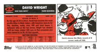 David Wright 2013 Topps Archive Tallboy Series Mint Card #MT-DW
