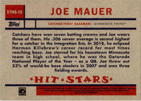 Joe Mauer 2023 Topps Archives '57 Topps Hit Stars Series Mint Card #57HS-15
