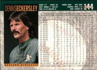 Dennis Eckersley 1994 O-Pee-Chee Series Mint Card #144
