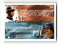 Ken Griffey Jr and Mike Piazza 1998 Topps Interleague Preview Series Mint Card #479
