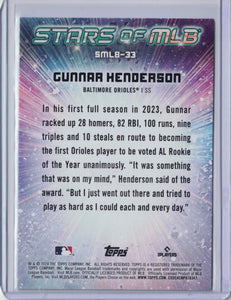 Gunnar Henderson 2024 Topps Stars of the MLB Mint Card #SMLB-33