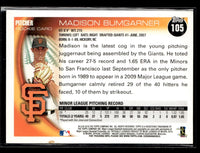 Madison Bumgarner 2010 Topps Series Mint ROOKIE Card #105
