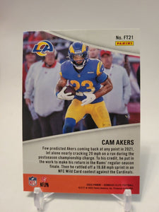 Cam Akers 2022 Panini Donruss Elite Full Throttle Series Mint Card  #FT21