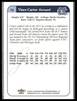 Vince Carter 2001 Fleer Greats of the Game Mint Card #73
