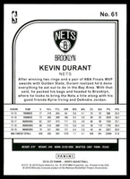 Kevin Durant 2019 2020 Panini Hoops Mint Card #61
