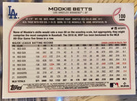 Mookie Betts 2022 Topps Chrome Series Mint Card #100
