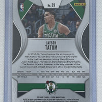 Jayson Tatum 2019 2020 Panini Prizm Series Mint Card #39