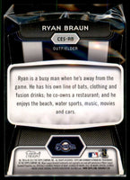 Ryan Braun 2012 Bowman Platinum Cutting Edge Series Mint Card  #CES-RB
