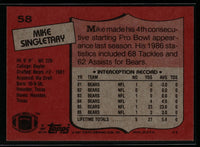 Mike Singletary 1987 Topps Series Mint Card #58
