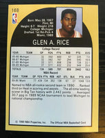 Glen Rice 1990 1991 NBA Hoops Series Mint Rookie Card #168
