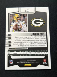 Jordan Love 2023 Panini Absolute Mint Card #32