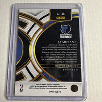 Ja Morant 2023 2024 Panini Select Blue Cracked Ice Prizm Series Mint Card #136

