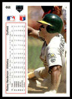Rickey Henderson 1991 Upper Deck Series Mint Card #444
