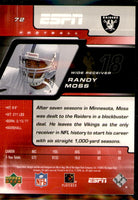 Randy Moss 2005 Upper Deck ESPN Series Mint Card #72
