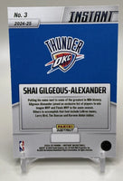 Shai Gilgeous-Alexander 2025 Panini Instant NBA Champions Series Mint Card #3
