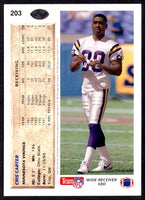 Cris Carter 1992 Upper Deck Series Mint Card #203
