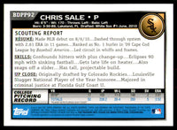 Chris Sale 2010 Bowman Draft Picks & Prospects Series Mint Card #BDPP92
