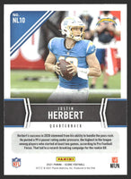 Justin Herbert 2021 Score Next Level Stats Series Mint Card #NL10

