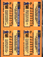 Hayes / Sabo / Stieb / Greenwell 1991 Topps Cracker Jack Panel Card
