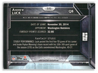 Andrew Luck 2015 Topps Fantasy Studs Series Mint Card #321
