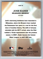 Josh Hader 2022 Topps Chrome Heart Of The City Series Mint Card #HOC8
