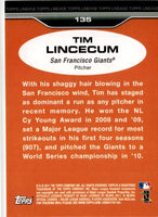 Tim Lincecum 2011 Topps Lineage Series Mint Card #135
