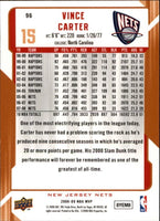 Vince Carter 2008 2009 Upper Deck MVP Mint Card #96
