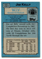 Jim Kelly 1988 Topps Series Mint Card #221
