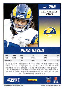 Puka Nacua 2024 Panini Score Green Series Mint Card #156