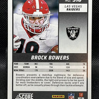 Brock Bowers 2024 Panini Score Series Mint Rookie Card #310