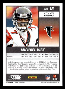 Michael Vick 2024 Panini Score Green Series Mint Card #18