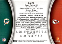 Ryan Tannehill and Cyrus Gray 2012 Topps Paramount Pairs Series Mint Card #PA-TG
