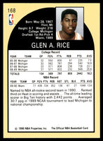 Glen Rice 1990 1991 Hoops Series Mint Rookie Card #168
