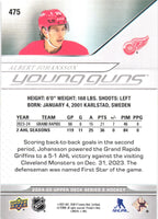 Albert Johansson 2024 2025 Upper Deck Young Guns Series Card #475

