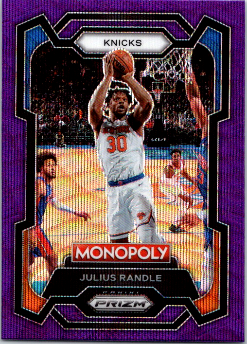 Julius Randle 2023 2024 Panini Prizm Monopoly Purple Wave Series Mint Card #58