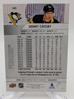 Sidney Crosby 2021 2022 Upper Deck Series Mint Card #141
