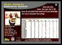 Deion Sanders 2001 Topps Collection Series Mint Card #10
