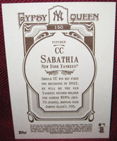 Mariano Rivera 2012 Topps Gypsy Queen Framed Gold Series Card #54
