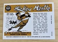 Mickey Mantle 1996 Topps Commemorative Series Mint Card #29
