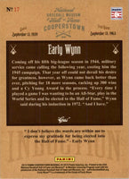 Early Wynn 2013 Panini Cooperstown Induction Series Mint Card #17
