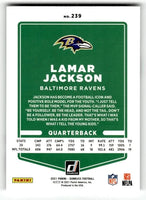 Lamar Jackson 2021 Donruss Variation Series Mint Card #239
