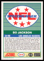 Bo Jackson 1989 Score SpeedBurner Series Mint Card #314
