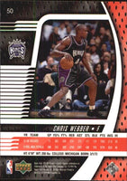 Chris Webber 1998 1999 UD Ionix Series Mint Card #50
