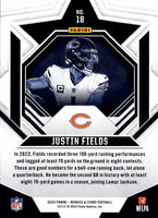 Justin Fields 2023 Panini Silver Rookies & Stars Mint Card #18
