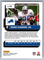 Barry Sanders 2022 Donruss Series Mint Card #93

