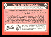 Pete Incaviglia 1986 Topps Traded Series Mint Rookie Card #48T
