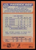 Patrick Roy 1988 1989 Topps Card #116
