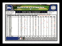 Roger Clemens 2008 Topps Series Mint Card #105
